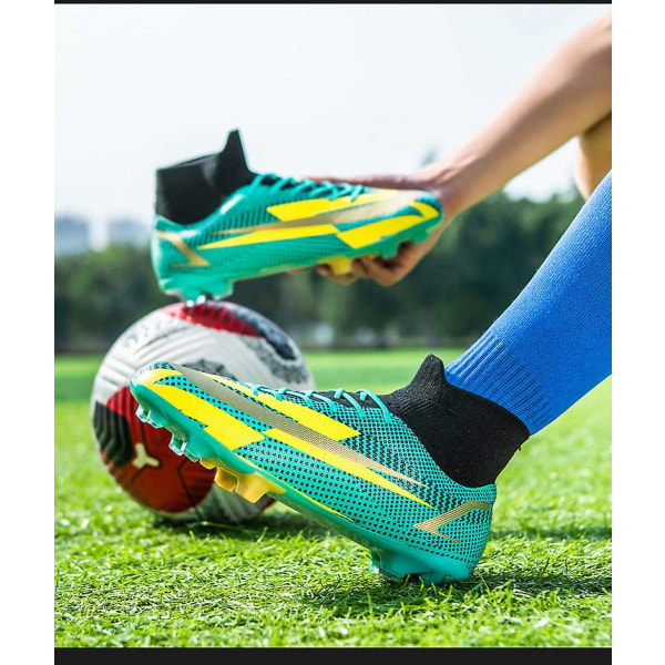 Fotbollsskor för män Fotbollsskor Klossar Spike Skor Sneaker Bekväma vuxna Atletisk Utomhus/inomhus/tävling/träning 45