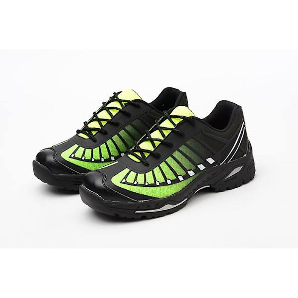 Sneakers för män Andas lätta ståltå säkerhetsarbetsskor 2D528 Green 41