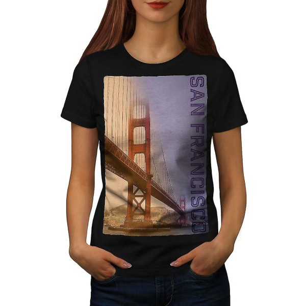 San Francisco Fashion Women Blackt-shirt XXL