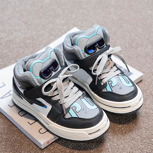 Sneakers för barn Andas Pojkar Flickor Skateboard Skor Löparskor 01 Black 26