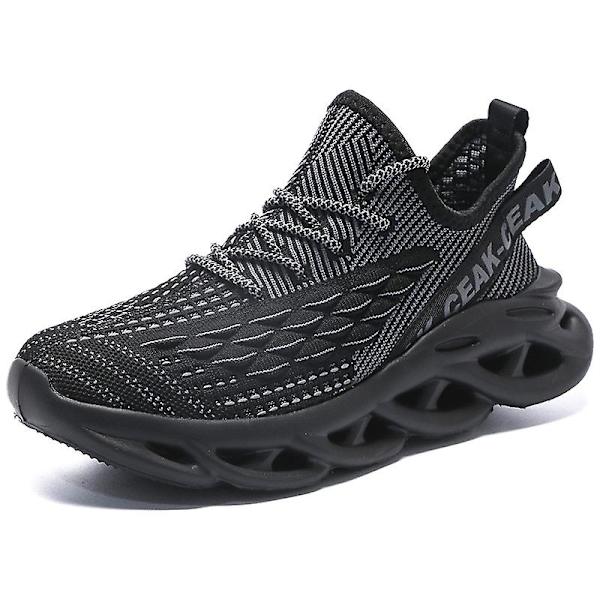 Herr Fly Weaving Sneakers Andas löparskor Mode Sportskor 3Al1023 Black 39