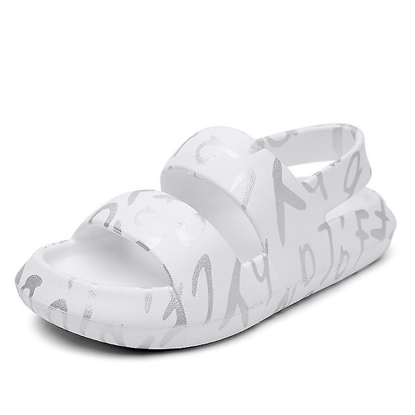 Herrtofflor Flower Graffiti New Hole Shoes 2C2733 White 41