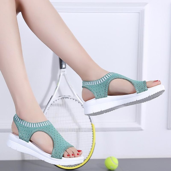 Damsandaler Casual Andas strandskor 808 Green 40