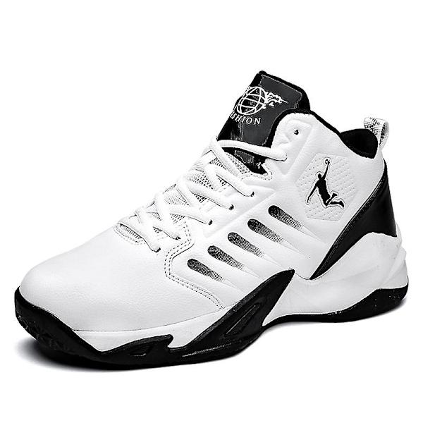 Basketskor för män Aldult Bekväma Sneakers Utomhussportskor 3B9136 WhiteBlack 43