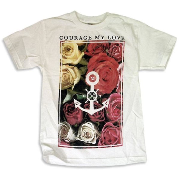Courage My Love Blommig T-shirt XXXL