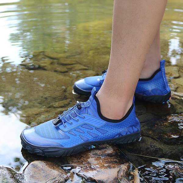 Vattenskor för män Beach Pool Shoes Quick-Dry Yoga Sportskor för kvinnor 22 Blue 36