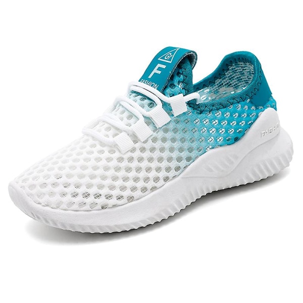 Sneakers för barn Löpartennisskor Lättviktsventilerande Sport Athletic 3D6657 Blue 31
