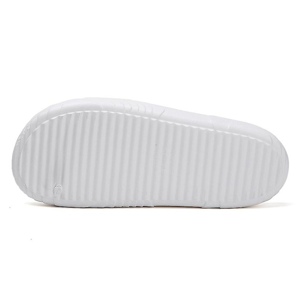 Strandtofflor för män Modesandaler Utomhus Halkfria inomhusskor 3Bs2196 White 40-41