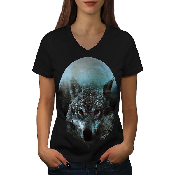 Wolf Moon Light Hunt T-shirt för kvinnor M