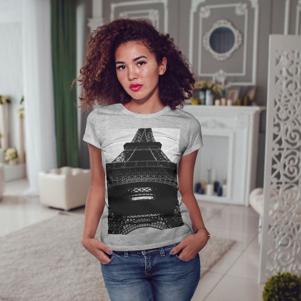 Landmark Tower Old Fashion Women T-shirt M