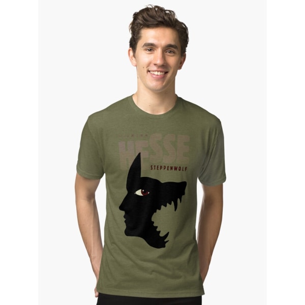 Hermann Hesse Tri-blend T-shirt Green M_Front