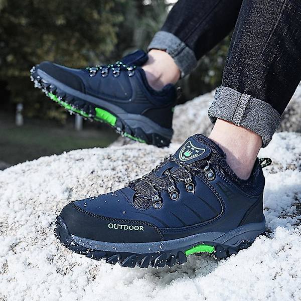 Vandringsskor för herr Andas Sneakers Halkfria utomhusskor 767 DarkBlue 42