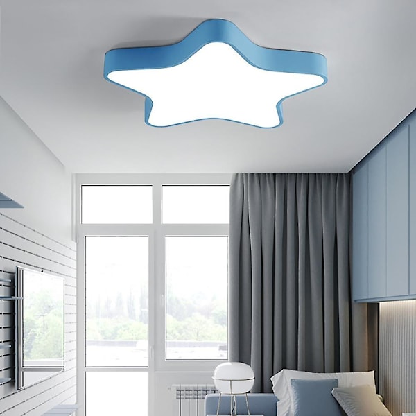 40 cm taklampa 24W modern flerfärgad Macaron LED-taklampa, blå
