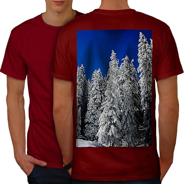 Snow Fir Wild Cold Men T-shirt tillbaka M