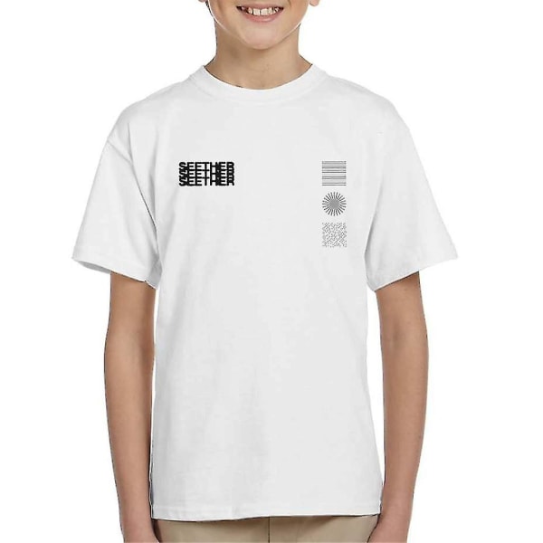 Seether logotyp med grå symboler barn t-shirt