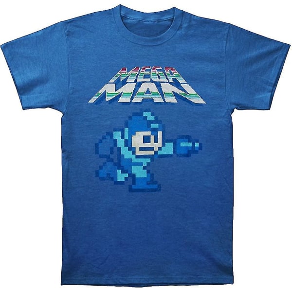 Megaman Pixel T-shirt - Blå (x-large) L