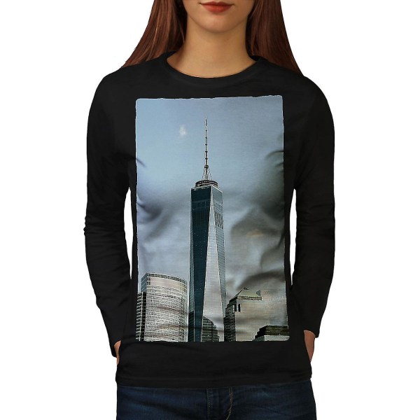 Freedom Tower Ny Långärmad T-shirt för kvinnor 3XL
