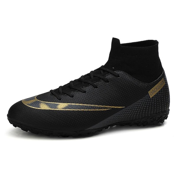 Fotbollsskor för män Aldult Fotbollsskor Grästräning Sport Skor Sneakers 3C2150 Black 41