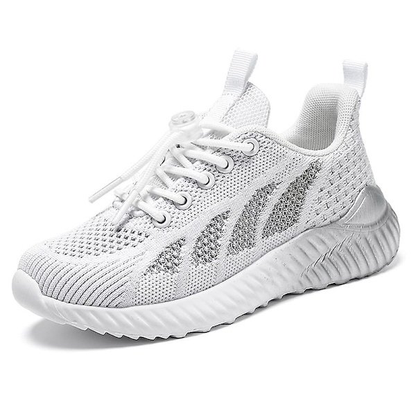 Sneakers för barn Löpartennisskor Lättviktsventilerande Sport Athletic 3Dn270 White 32