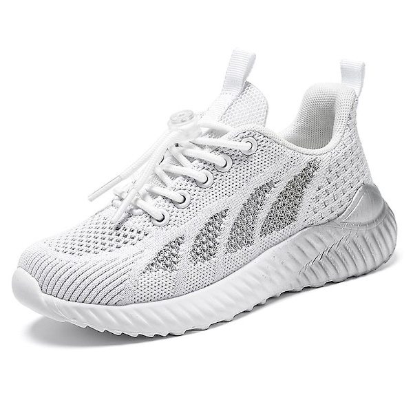 Sneakers för barn Löpartennisskor Lättviktsventilerande Sport Athletic 3Dn270 White 36