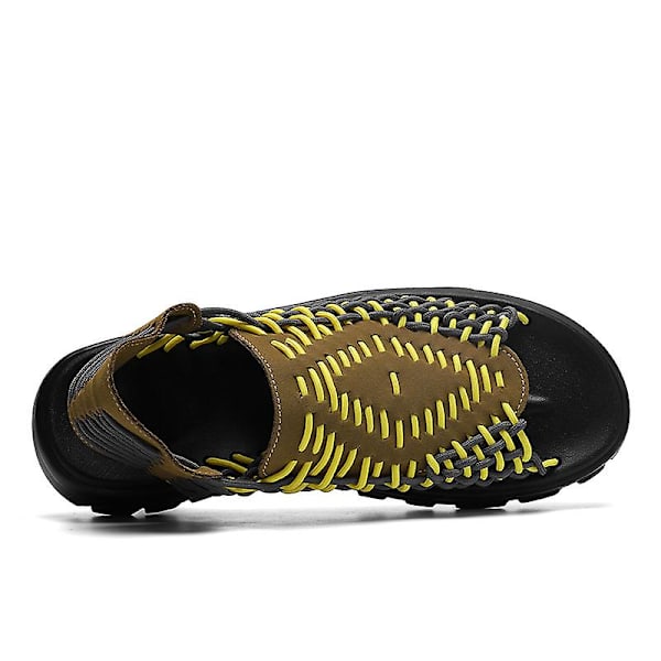 Herrtofflor Sommarmode Sandaler Mode Strandskor A20188 Yellow 41