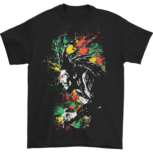 Bob Marley Splatter T-shirt L