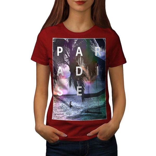 Paradise Beach Holiday Women T-shirt L