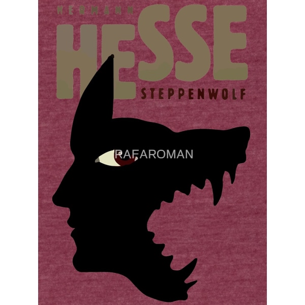 Hermann Hesse Tri-blend T-shirt Maroon L_Front