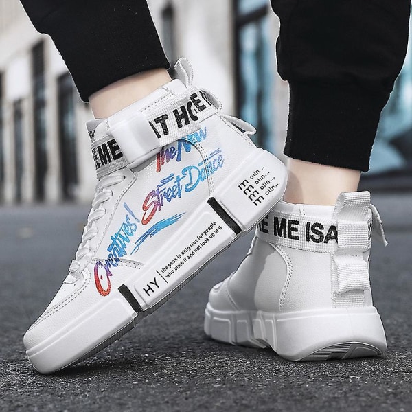 Sneakers för barn Andas Pojkar Flickor Skateboard Skor Löparskor 2Ln8895 White 37