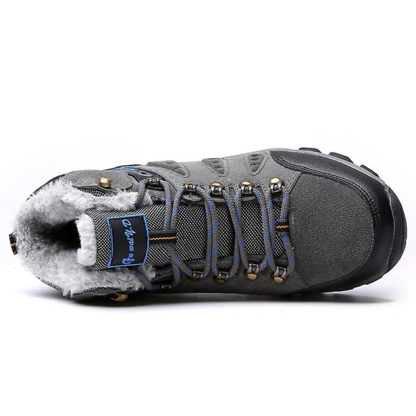 Vintersnöskor för herr Vattentäta skor Anti-halk Casual Lätt vandringskänga 2K3100 Gray 46