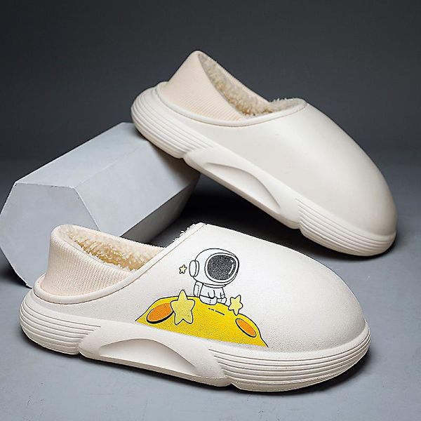 Män Kvinnor Bomulttofflor Modesandaler Utomhus Halkskydd inomhus Yj5751 Beige 40-41