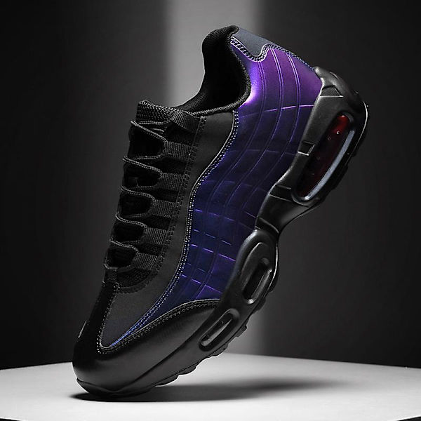 Air Cushion Sports löparskor för män 0L0580-1 BlackPurple 43