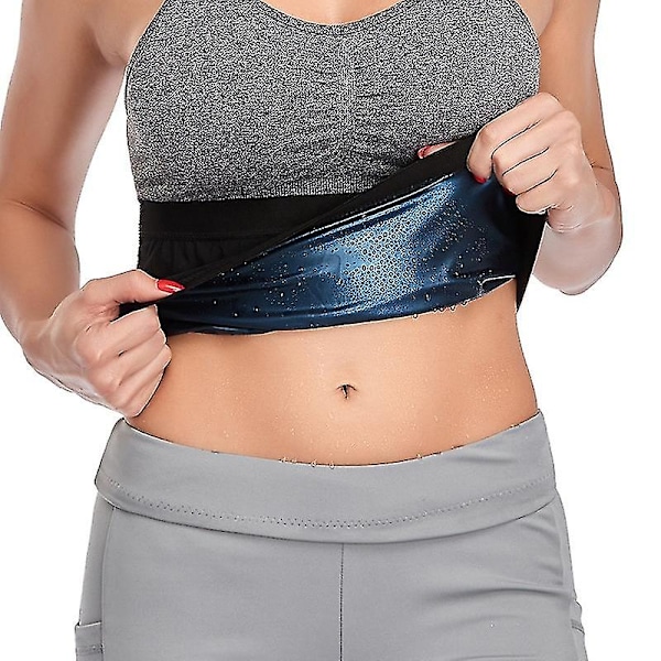 Dam Neoprenfri Waist trainer Korsett Topp Svetttrimmer Bälte Slimming Slida Viktminskning Svett Bastu Effekt Body Shaper 2021,silver L to XL