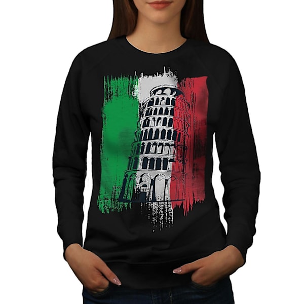 Italien Damer Blacksweatshirt | Wellcoda M