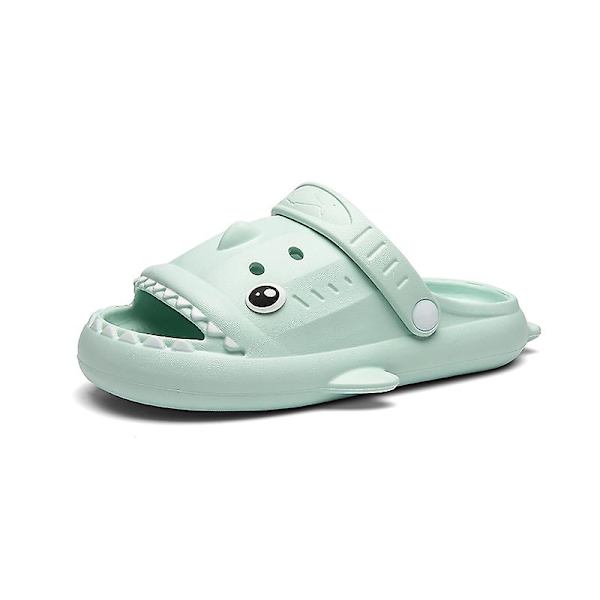 Pojkar Flickor Strandtofflor Hajsandaler Utomhus Halkfria inomhusskor 3Bsy001 Cyan 34-35