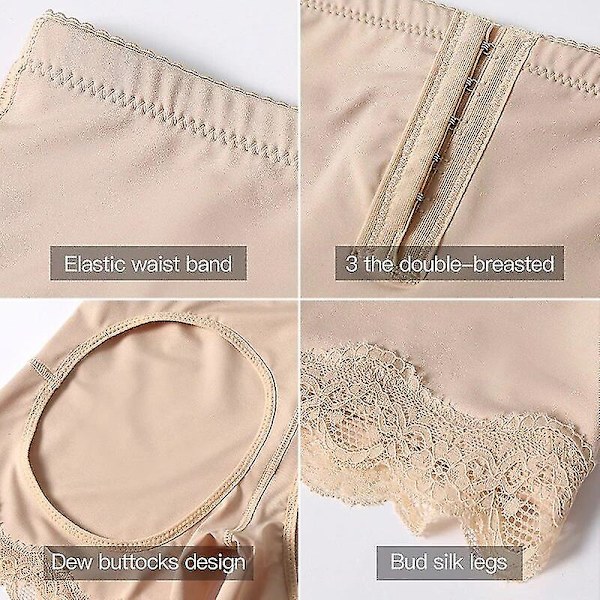 Kvinnor hög midja kontroll trosor Hollow Out Ass Hip Shaper Butts Big Ass Lift Push Up Shapewear Kvinnor Open Hip Slim Briefs,svart 4XL