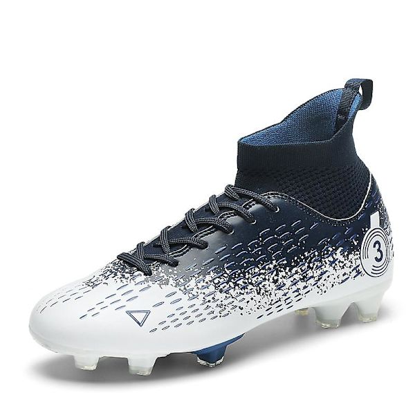 Fotbollsskor för män Halkfria fotbollsskor för herr, Gräs Fotbollssneakers Yj3000 Blue 35
