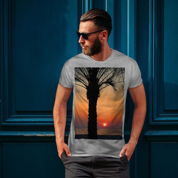 Sun Set Sea Water T-shirt för män 3XL