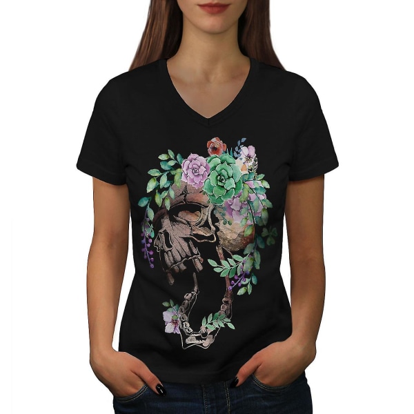 Blomma Bad Guy T-shirt för kvinnor S
