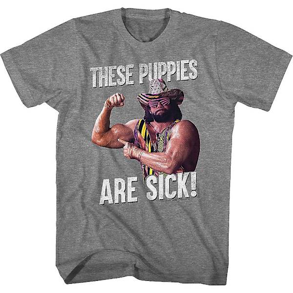 Dessa valpar är sjuka Macho Man Randy Savage T-shirt M