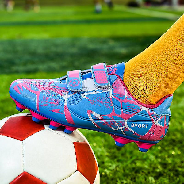 Pojke Fotbollsskor Vuxen Fotbollsskor Grästräning Sport Skor Sneakers 3B1616 Pink 36