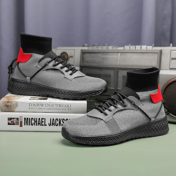 Basketskor för män Andas Sneakers Löparskor 3Ay861 Gray 41
