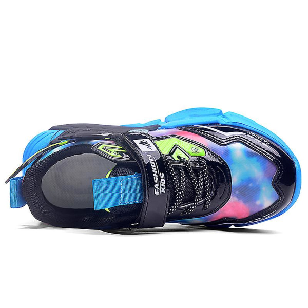 Sneakers för barn som andas löparskor Mode Sportskor 606 Blue 34