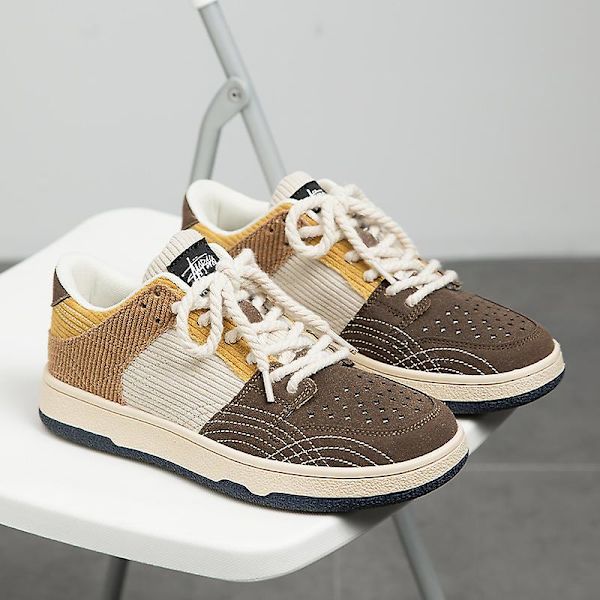 Casual för män Andas Sneakers Mode Sportskor Fr5857 Khaki 41