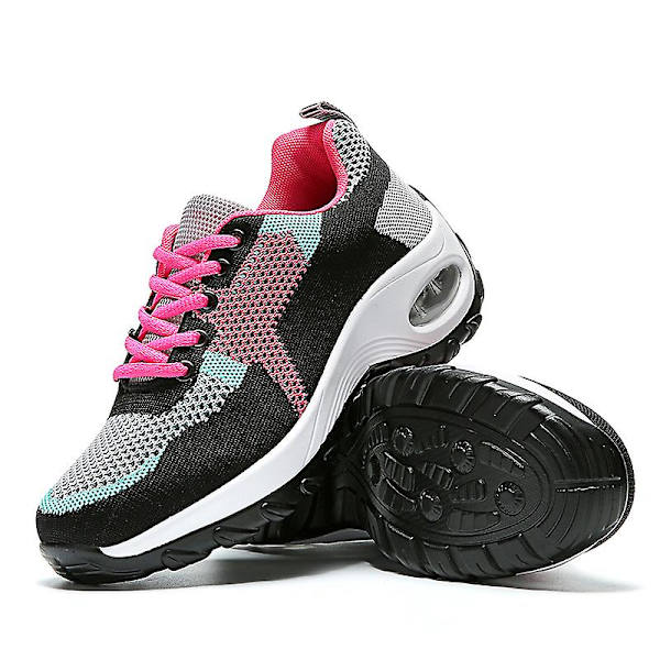 Damsneakers Andas löparskor Mode Sportskor 3A917 BlackPink 41