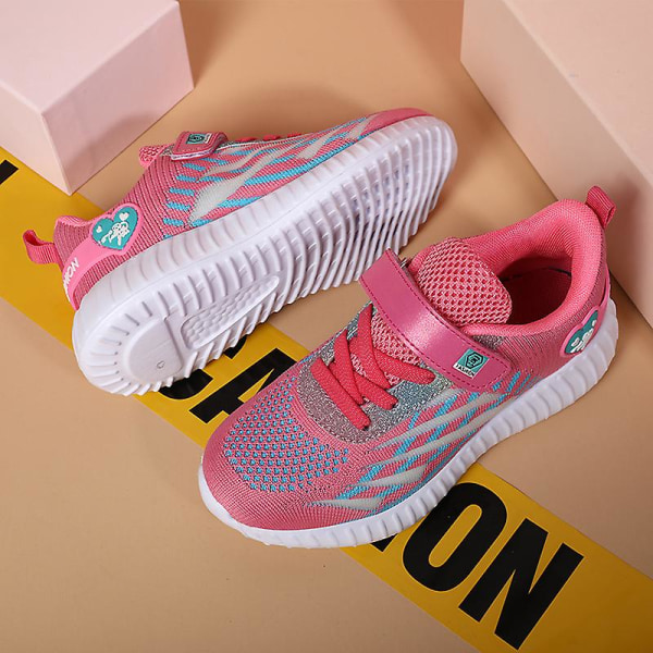 Sneakers för flickor Andas löparskor för barn Mode sportskor 3A8097 Red 29