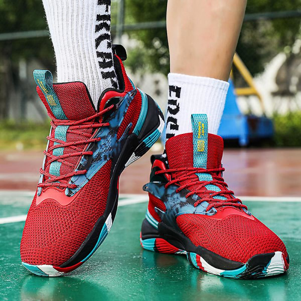 Basketskor för män Andas Sneakers Löparskor 3A28288B Red 47