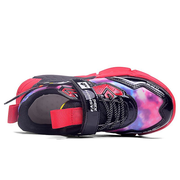 Sneakers för barn som andas löparskor Mode Sportskor 606 Red 30