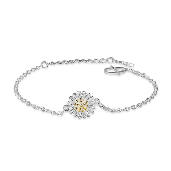 Daisy Armband Flower Charm Hänge Armband Gåvor Smycken För Kvinnor Flickor