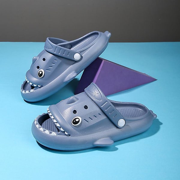 Pojkar Flickor Strandtofflor Hajsandaler Utomhus Halkfria inomhusskor 3Bsy001 Blue 26-27